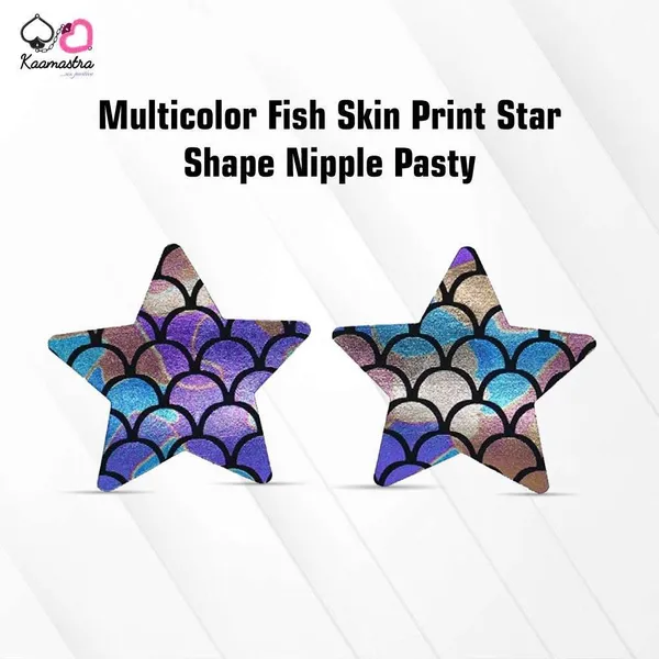 Kaamastra_Multicolor_Fish_Skin_Print_Star_Shape_Nipple_Pasty