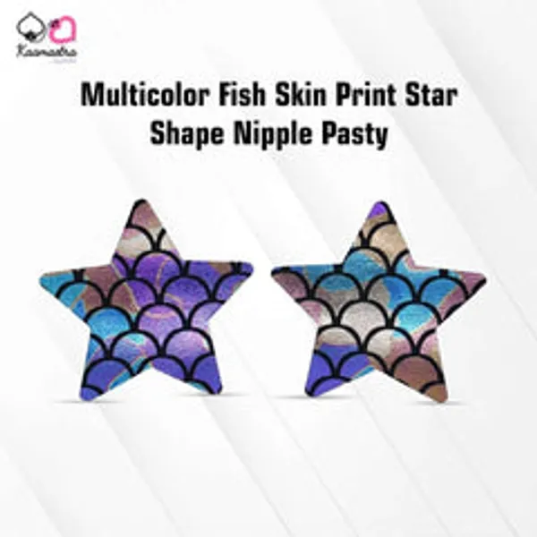 Kaamastra_Multicolor_Fish_Skin_Print_Star_Shape_Nipple_Pasty