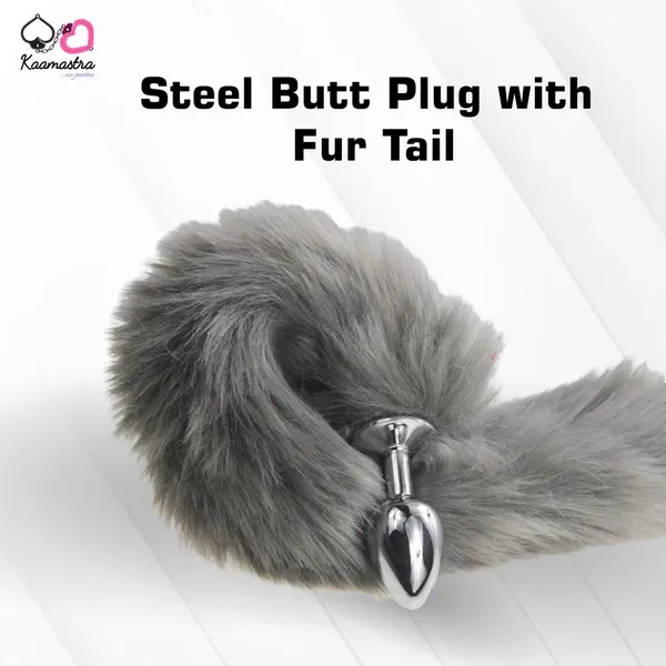Kaamastra_Steel_Butt_Plug_With_Fur_Tail