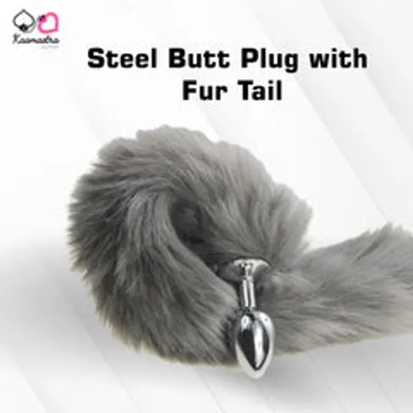 Kaamastra_Steel_Butt_Plug_With_Fur_Tail