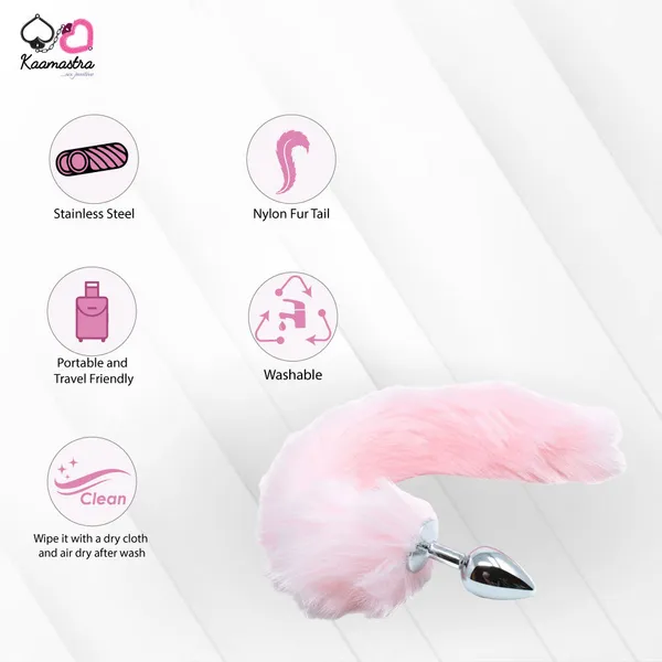 Kaamastra_Steel_Butt_Plug_With_Fur_Tail