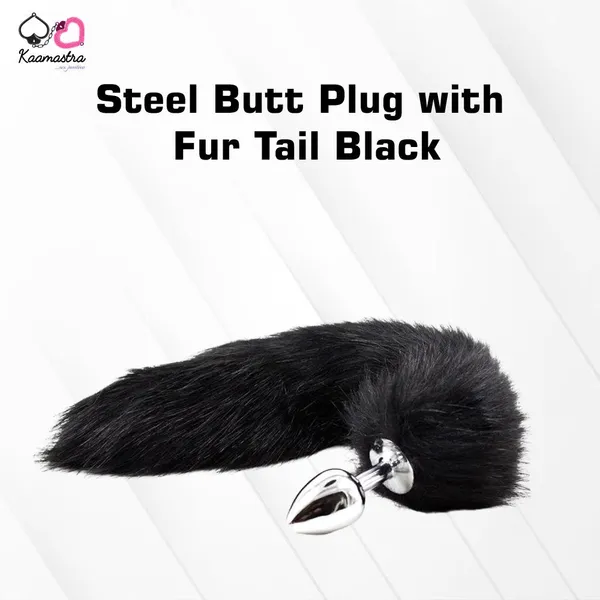 Kaamastra_Steel_Butt_Plug_With_Fur_Tail