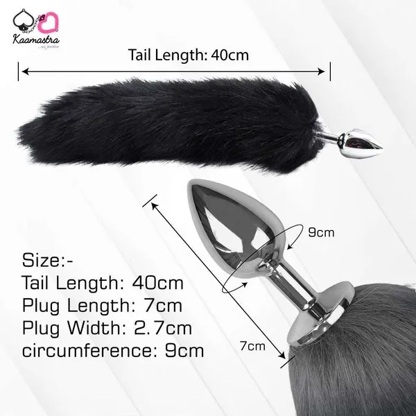 Kaamastra_Steel_Butt_Plug_With_Fur_Tail