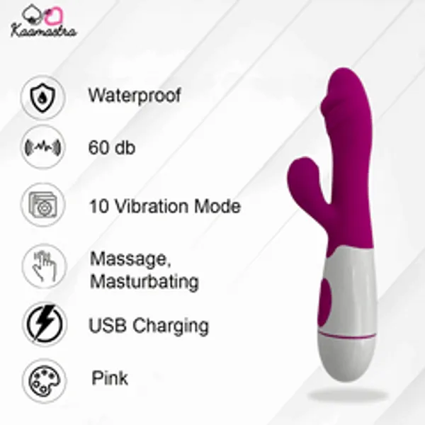 Kaamastra_Pink_Multi_Speed_Rabbit_Vibrator