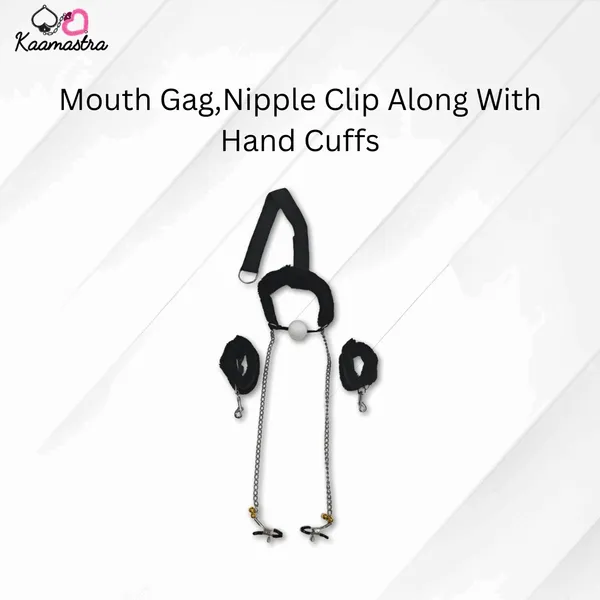 Kaamastra_S_Mouth_Gag_Nipple_Clip_Along_With_Hand_Cuffs