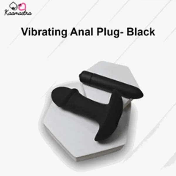 Kaamastra_S_Vibrating_Anal_Plug_Black
