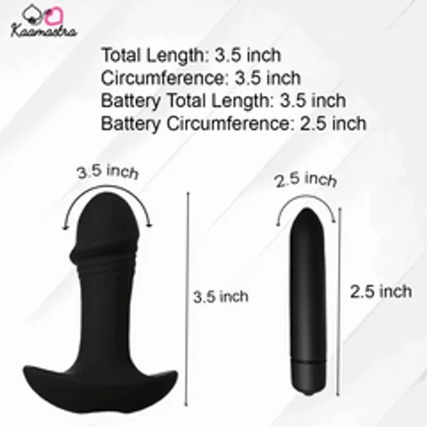 Kaamastra_S_Vibrating_Anal_Plug_Black