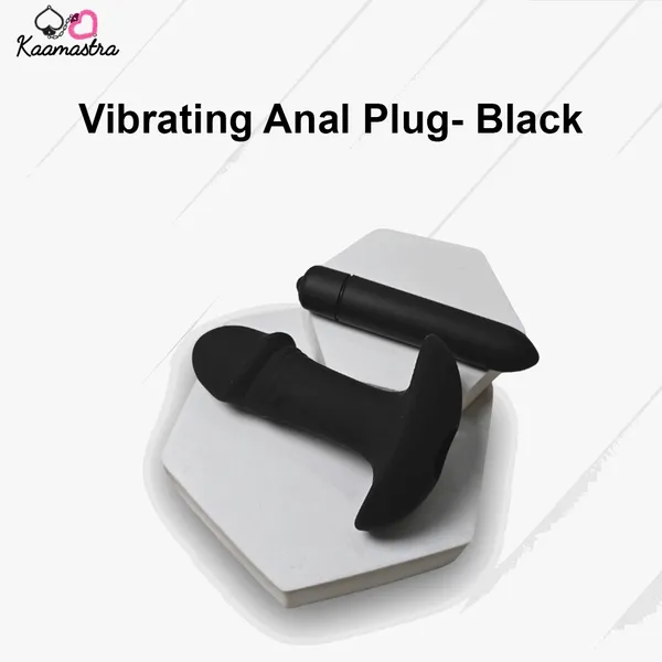Kaamastra_S_Vibrating_Anal_Plug_Black