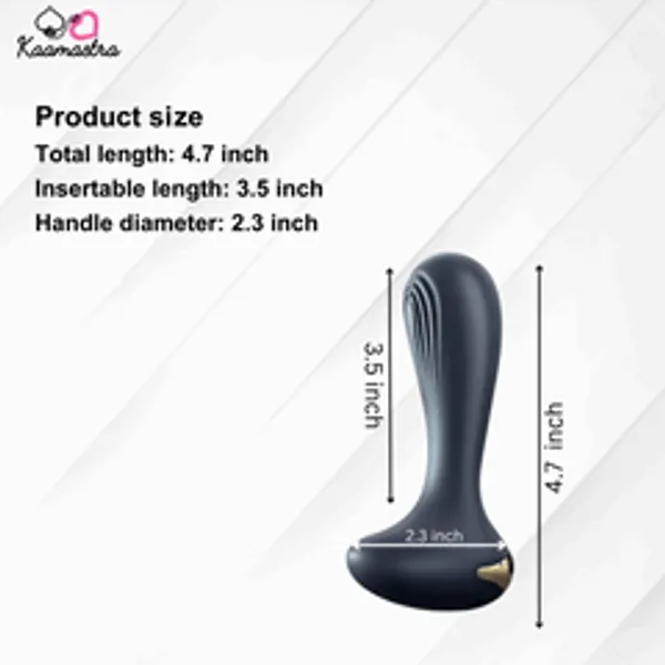 Kaamastra_Black_Silicone_Unisex_Vibrating_Anal_Plug