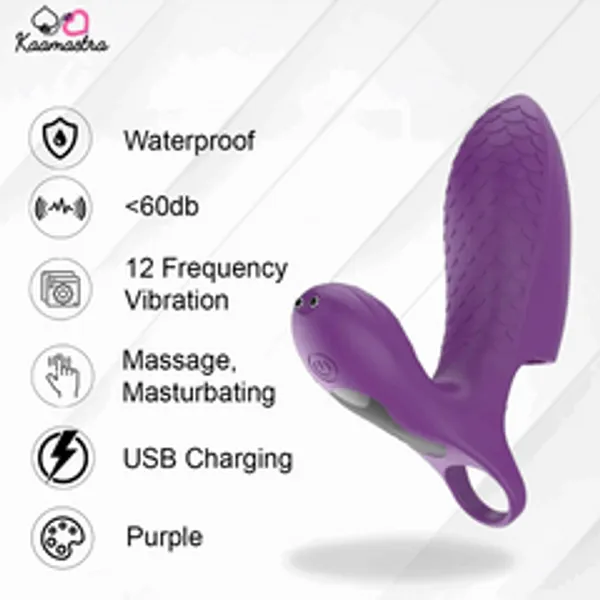 Kaamastra_Purple_Fish_Scale_Vibrating_Finger_Massager