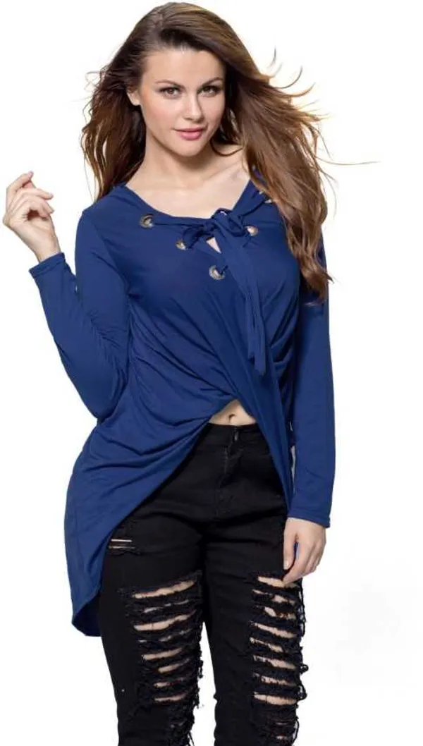 Kaamastra_Royal_Blue_Plain_Belted_Skater_Dress