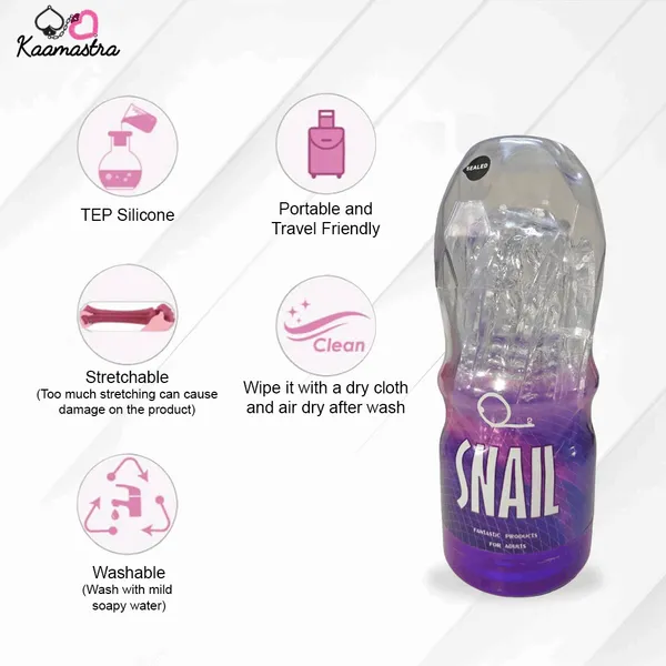 Kaamastra_S_Snail_Crystal_Clear_Masturbaion_Cup