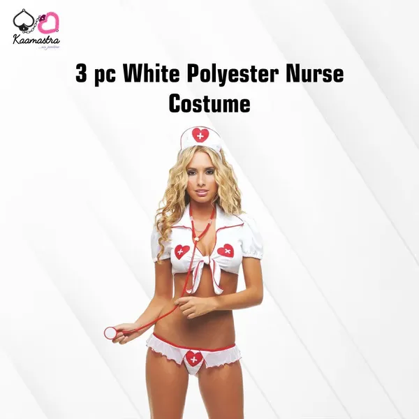 Kaamastra_3_Pc_White_Polyester_Nurse_Costume
