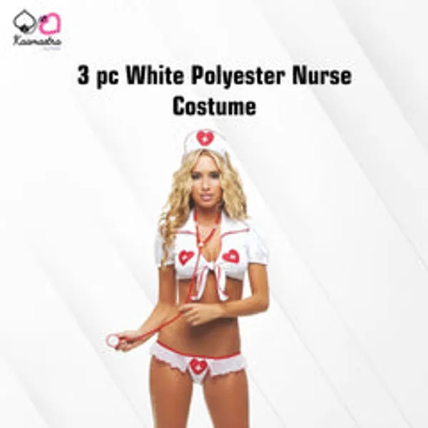 Kaamastra_3_Pc_White_Polyester_Nurse_Costume