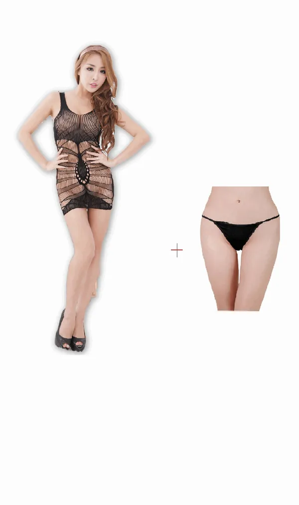 Kaamastra_Sexy_See_Through_Bodystockings_Night_Wear_Free_Thong