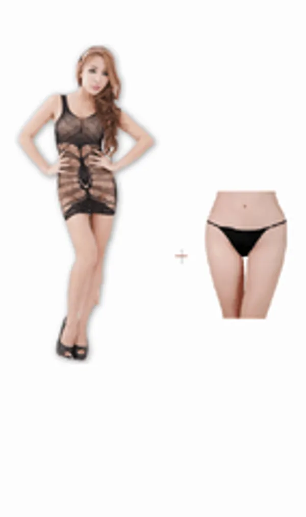 Kaamastra_Sexy_See_Through_Bodystockings_Night_Wear_Free_Thong