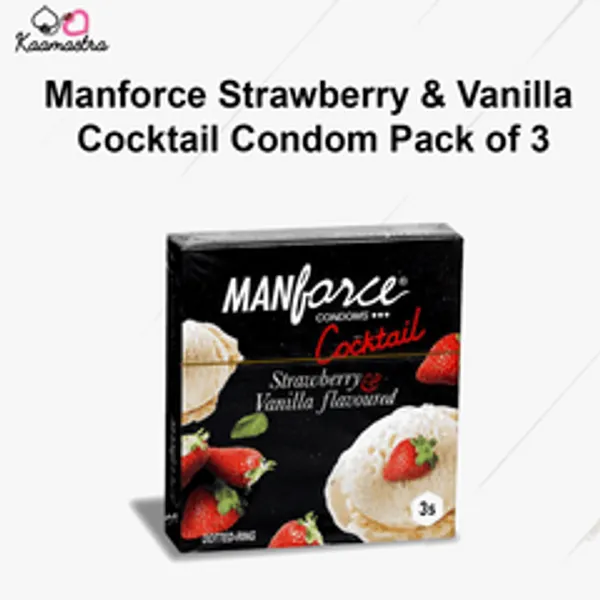 Manforce_Strawberry_And_Vanilla_Cocktail_Condom_Pack_Of_3