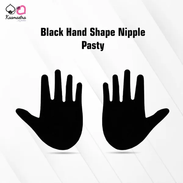 Kaamastra_Black_Hand_Shape_Nipple_Pasty
