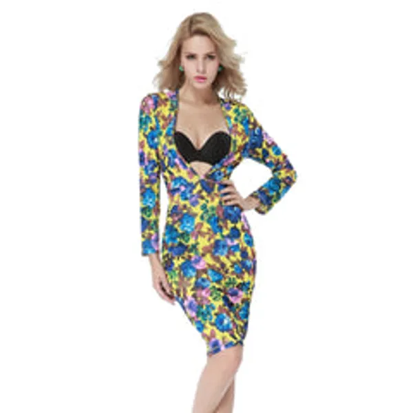 Kaamastra_Deep_Cleavage_Bodycon_Dress