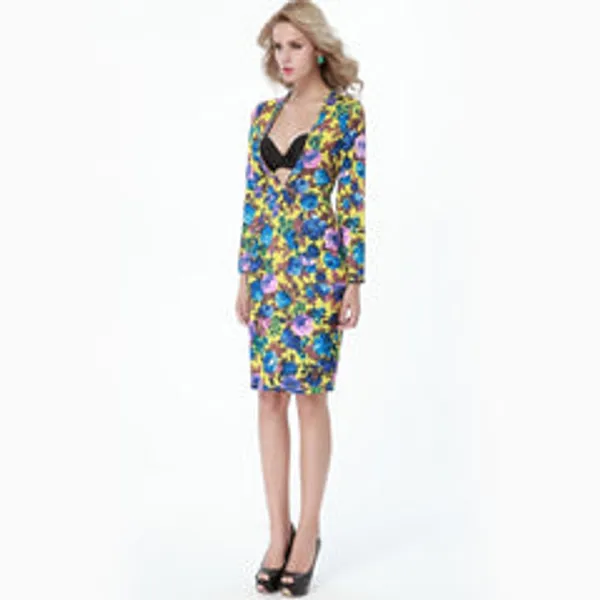 Kaamastra_Deep_Cleavage_Bodycon_Dress