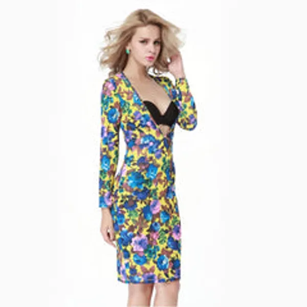 Kaamastra_Deep_Cleavage_Bodycon_Dress