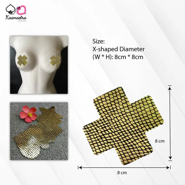 Kaamastra_X_Shape_Nipple_Pasty_Golden
