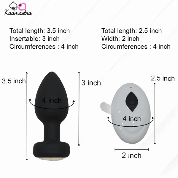 Kaamastra_Black_Remote_Control_Vibrating_Butt_Plug