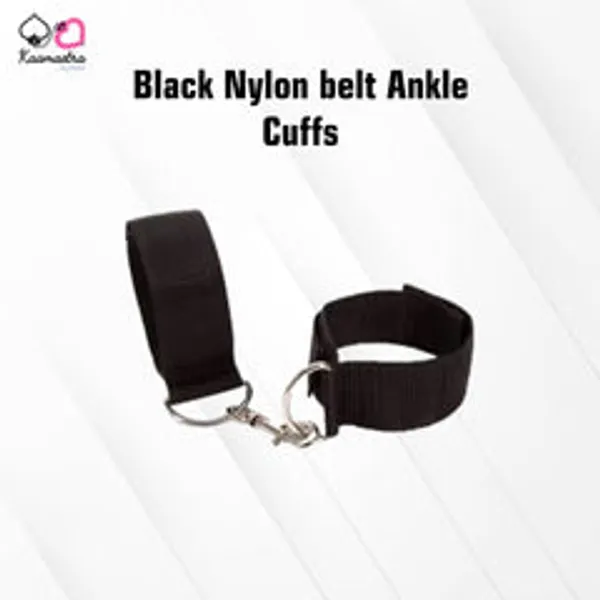 Kaamastra_Black_Nylon_Belt_Ankle_Cuffs