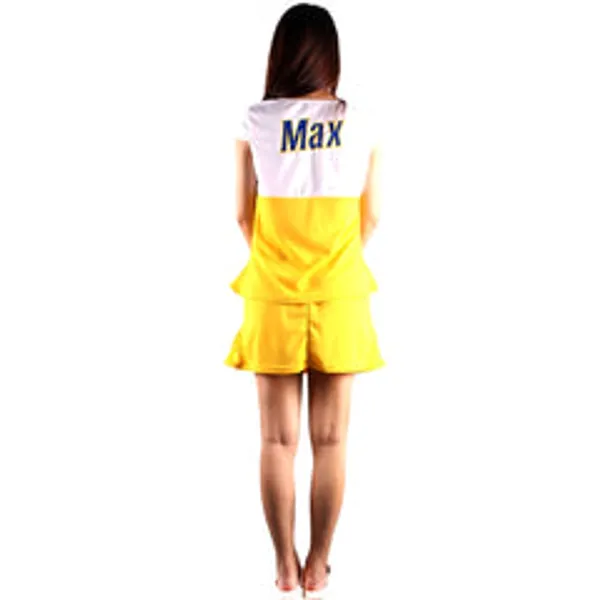Kaamastra_Yellow_Casual_Dress_V_Neck_Mini_Skirts_For_Women
