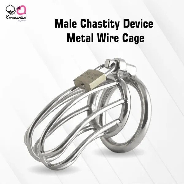 Kaamastra_Male_Chastity_Device_Metal_Wire_Cage