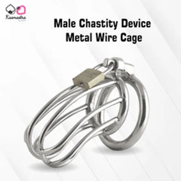 Kaamastra_Male_Chastity_Device_Metal_Wire_Cage