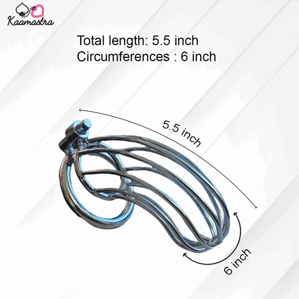 Kaamastra_Male_Chastity_Device_Metal_Wire_Cage