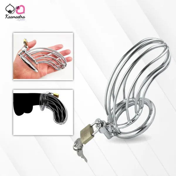 Kaamastra_Male_Chastity_Device_Metal_Wire_Cage