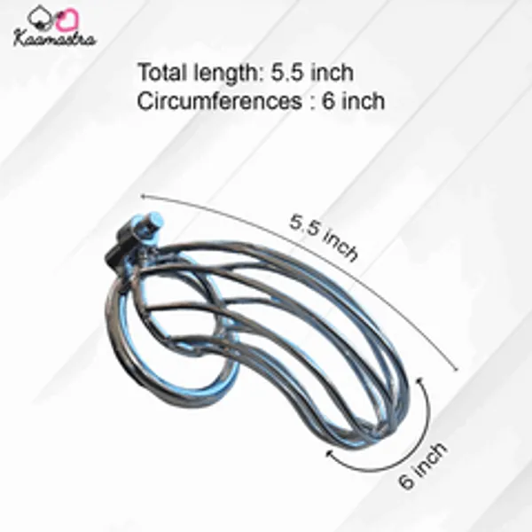 Kaamastra_Male_Chastity_Device_Metal_Wire_Cage