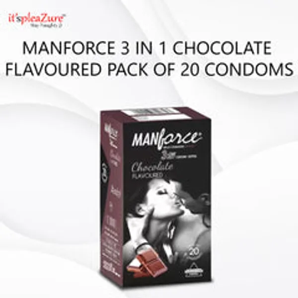 Manforce_3_In_1_Chocolate_Flavoured_Pack_Of_20_Condoms