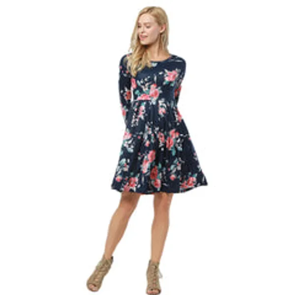 Kaamastra_Long_Sleeves_O_Neck_Fashion_Autumn_Winter_Dress