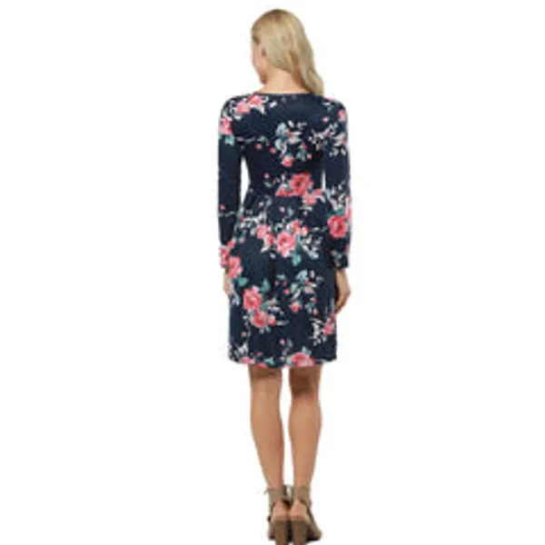 Kaamastra_Long_Sleeves_O_Neck_Fashion_Autumn_Winter_Dress