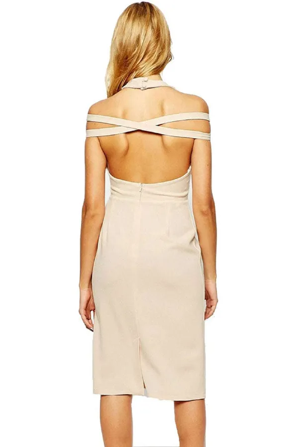 Kaamastra_Pencil_Fitting_Sexy_Shoulderless_Dress