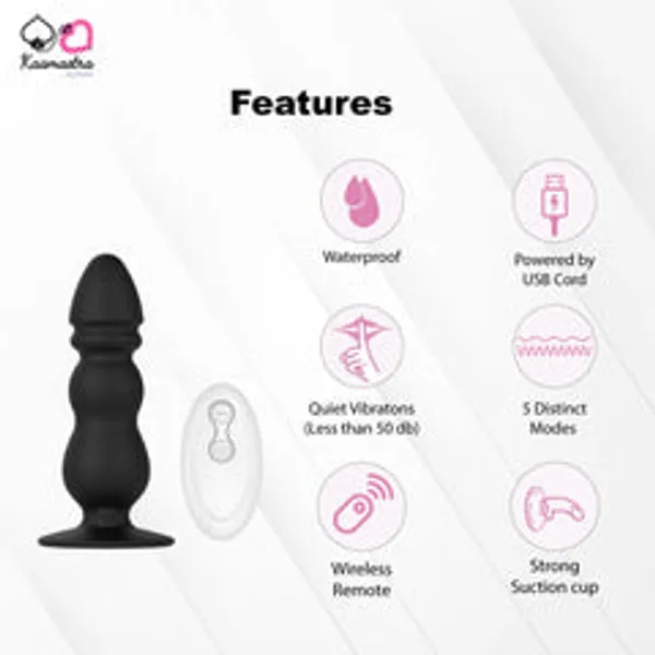 Kaamastra_Vibrating_Anal_Plug_With_Remote