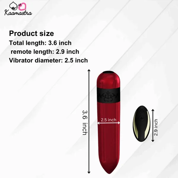Kaamastra_Red_Rechargable_Mini_Bullet_Vibrator_With_Remote