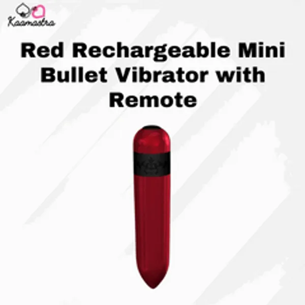 Kaamastra_Red_Rechargable_Mini_Bullet_Vibrator_With_Remote