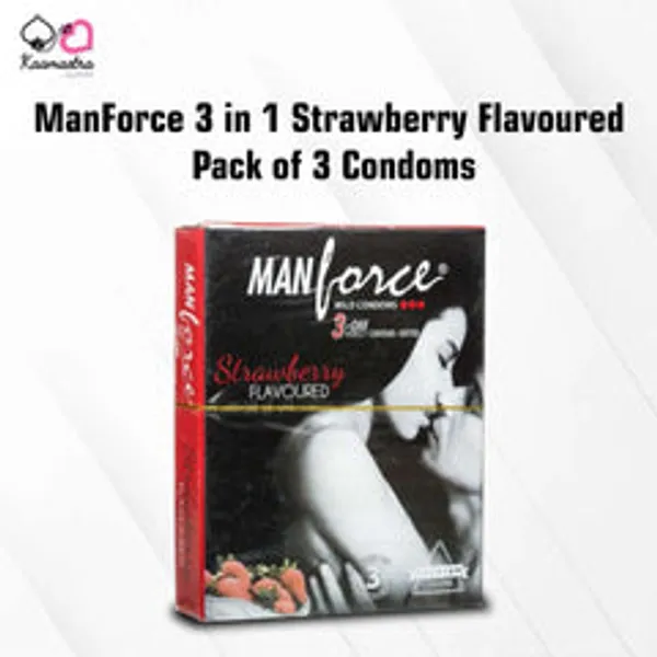 Manforce_3_In_1_Strawberry_Pack_Of_3_Condoms