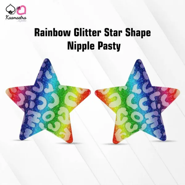 Kaamastra_Rainbow_Glitter_Star_Shape_Nipple_Pasty