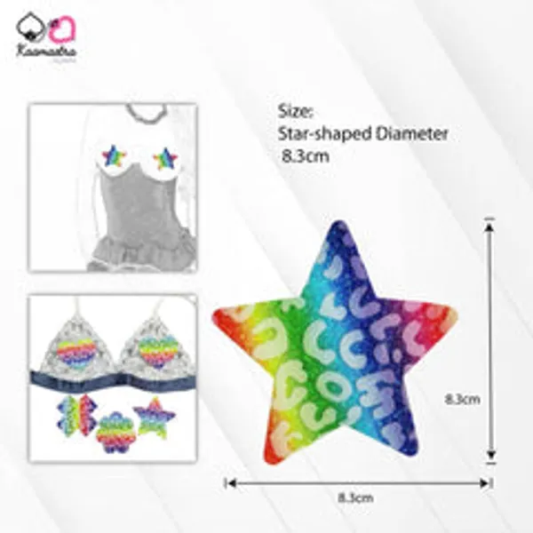 Kaamastra_Rainbow_Glitter_Star_Shape_Nipple_Pasty