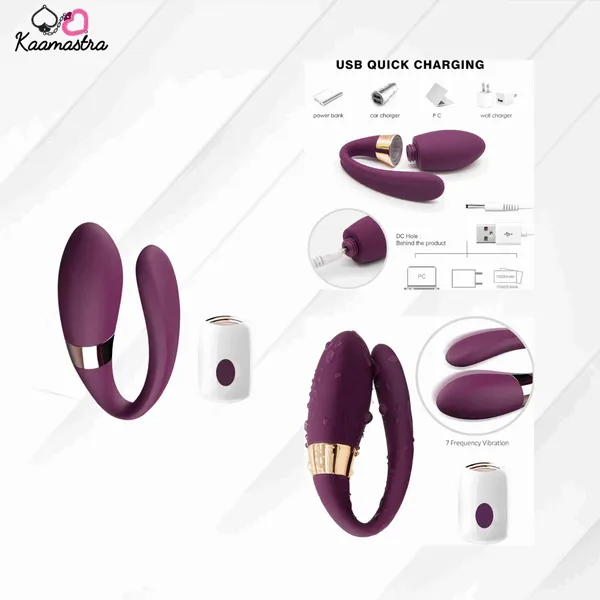 Kaamastra_U_Shape_Remote_Waterproof_Vibrator