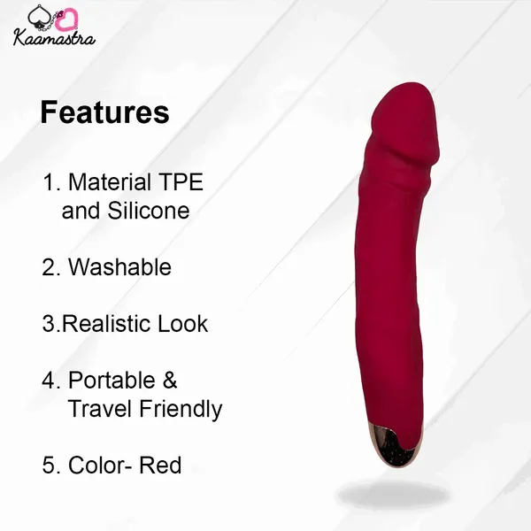 Kaamastra_S_Brown_Silicone_Realistic_Dildo_Vibrator