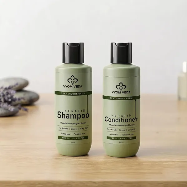 Vyom_Veda_Keratin_Strengthening_Shampoo_&__Smoothing_Conditioner_(Combo_of_2)