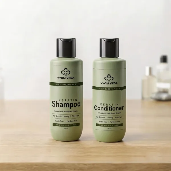 Vyom_Veda_Keratin_Strengthening_Shampoo_&__Smoothing_Conditioner_(Combo_of_2)