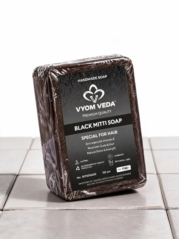 Vyom_Veda_Black_Mitti_Clay_Hair_Soap