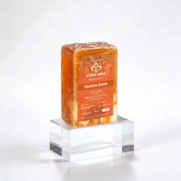 Vyom_Veda_Papaya_Extract_Brightening_Handmade_Soap